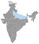 Inde • |1080/1194| • dynastie Gahadavalas: carte